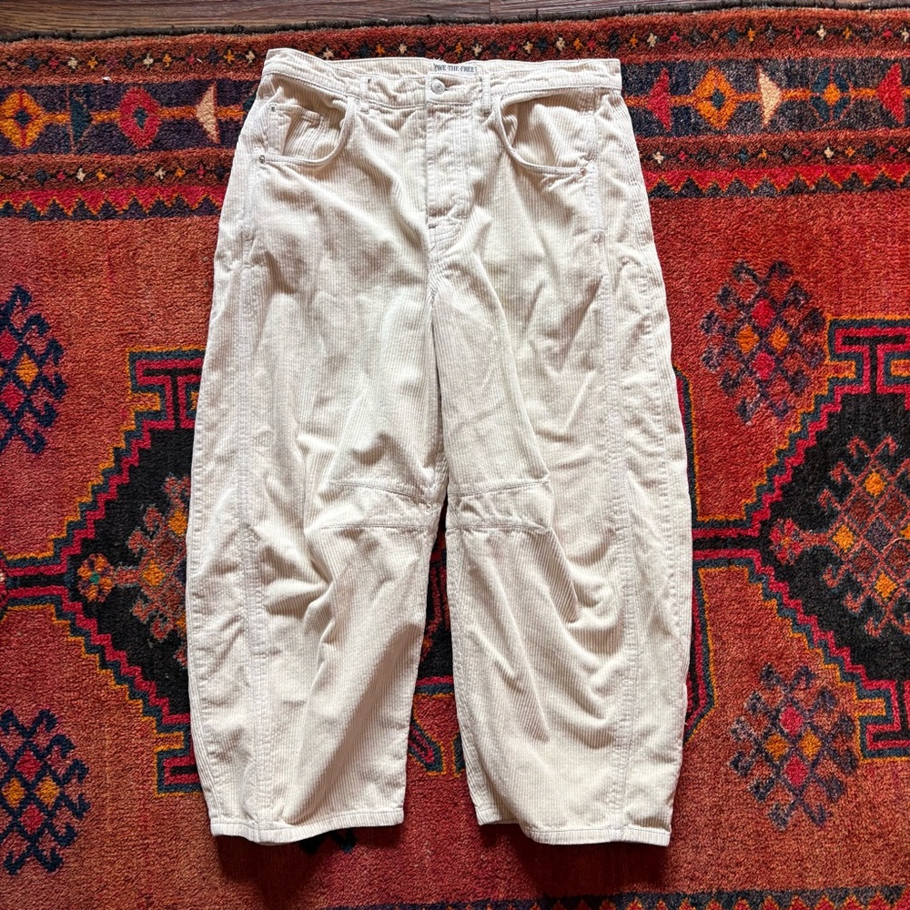Free People Corduroy Barrel Pants